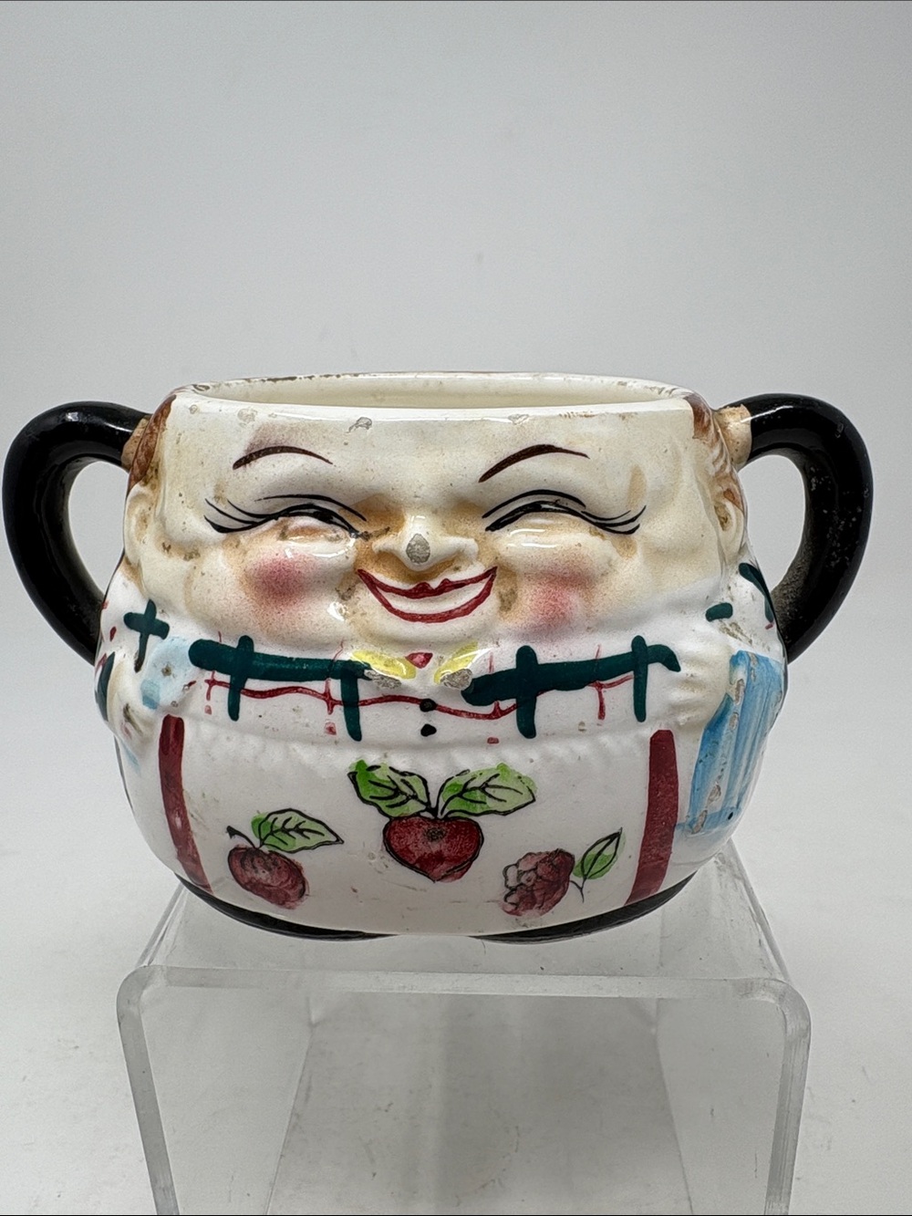 VINTAGE CWK Japan Pottery Toby Style Sugar Bowl